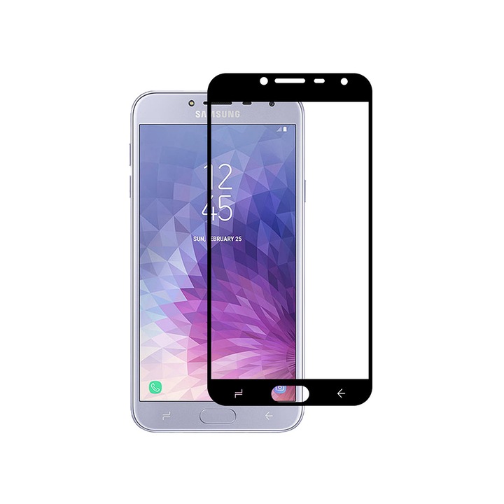 MaxCell edzett üveg védőfólia, Full Glue, 6D / 9H Samsung Galaxy J4 plushoz