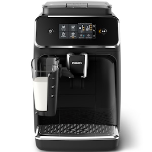 Espressor automat Philips EP2231/40, sistem LatteGo, 3 bauturi, filtru AquaClean, 15 bar, rasnita ceramica, optiune cafea macinata, ecran tactil, Negru