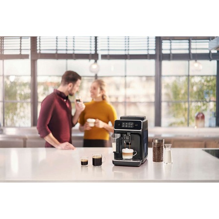 Espressor automat Philips EP2231/40, sistem LatteGo, 3 bauturi, filtru AquaClean, rasnita ceramica, optiune cafea macinata, ecran tactil, Negru