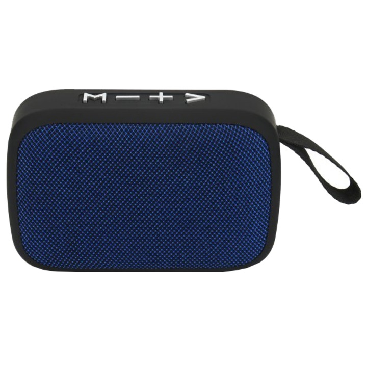AKAI ABTS-MS89B Hordozható hangszóró, Bluetooth, USB, TF kártya, FM Rádió, Kék