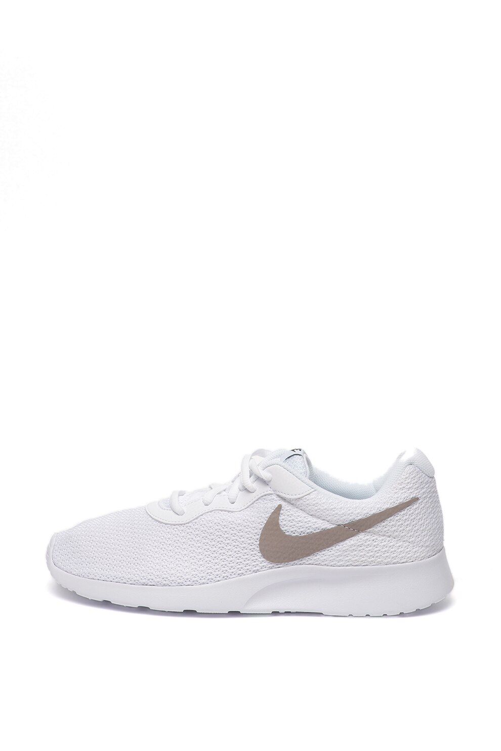 Nike, Pantofi sport de plasa, cu aspect tricotat Tanjun, Alb, 11