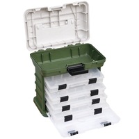 Cutie pescar Baracuda A013, 270x160x260 mm, verde/alb