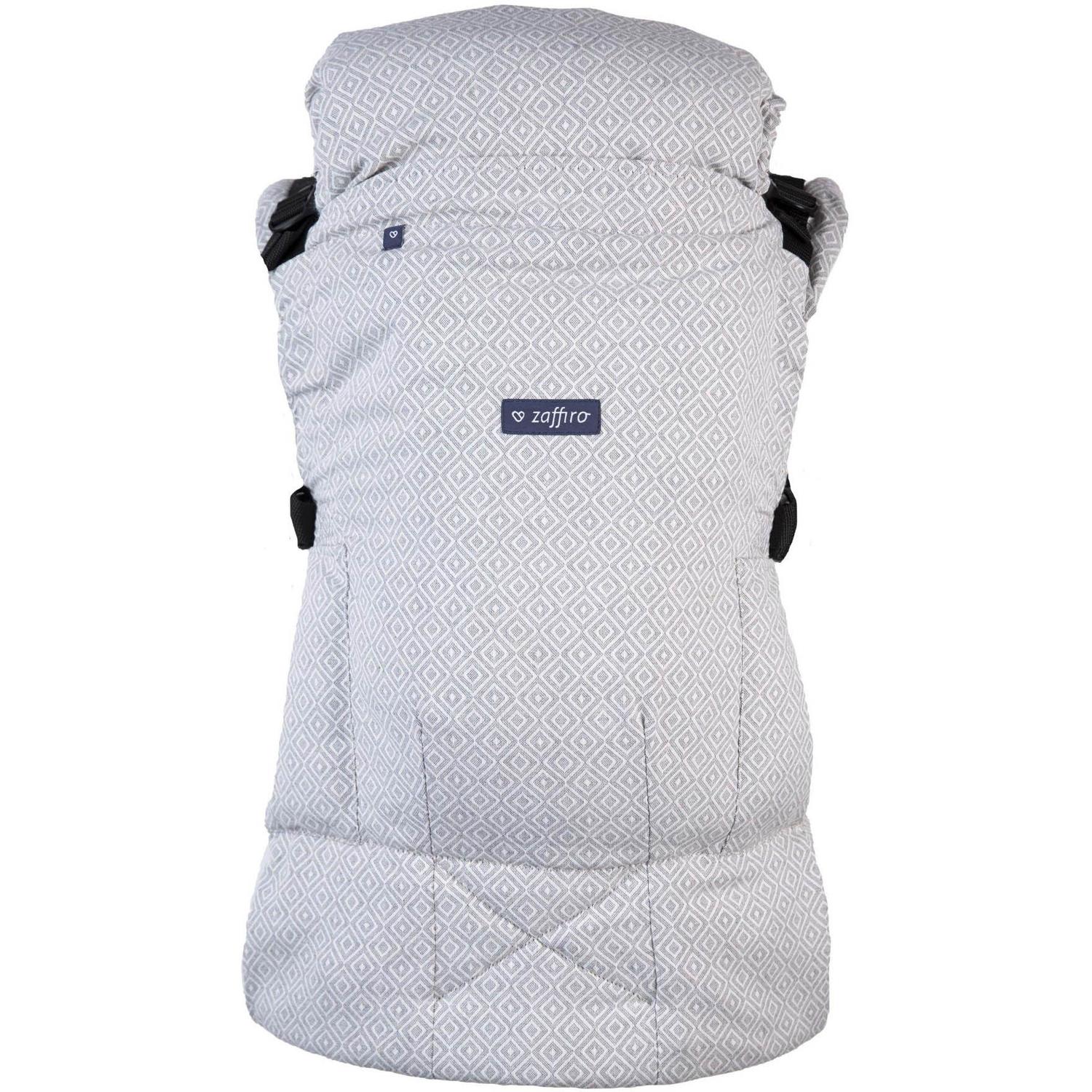 Marsupiu ergonomic ajustabil Smart N26, Womar Zaffiro, Bej/Gri