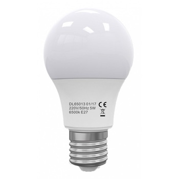 Bec Led E27, model DeLight, A60, 7W=60W, 6500K, lumina rece, ore functionare 15.000 Bec Led E27, model DeLight, A60, 7W=60W, 6500K, lumina rece, ore functionare 15.000