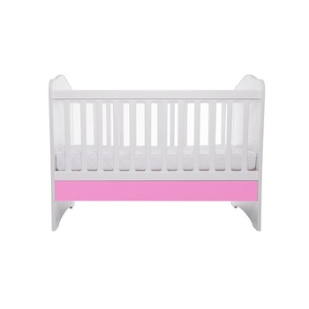Patut eurogloria como fara sertar 120 cm x 60 cm - alb cu roz Patut eurogloria como fara sertar 120 cm x 60 cm - alb cu roz