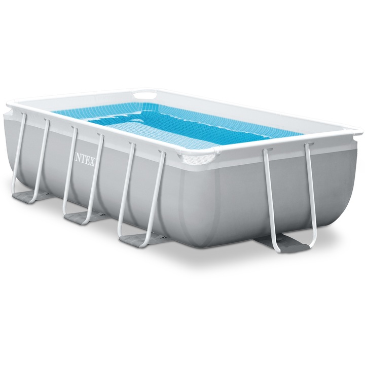 Надуваем басейн Intex 26784NP Prism Rectangular, Включена филтрираща помпа + стълба, 3 м x 1.75 м