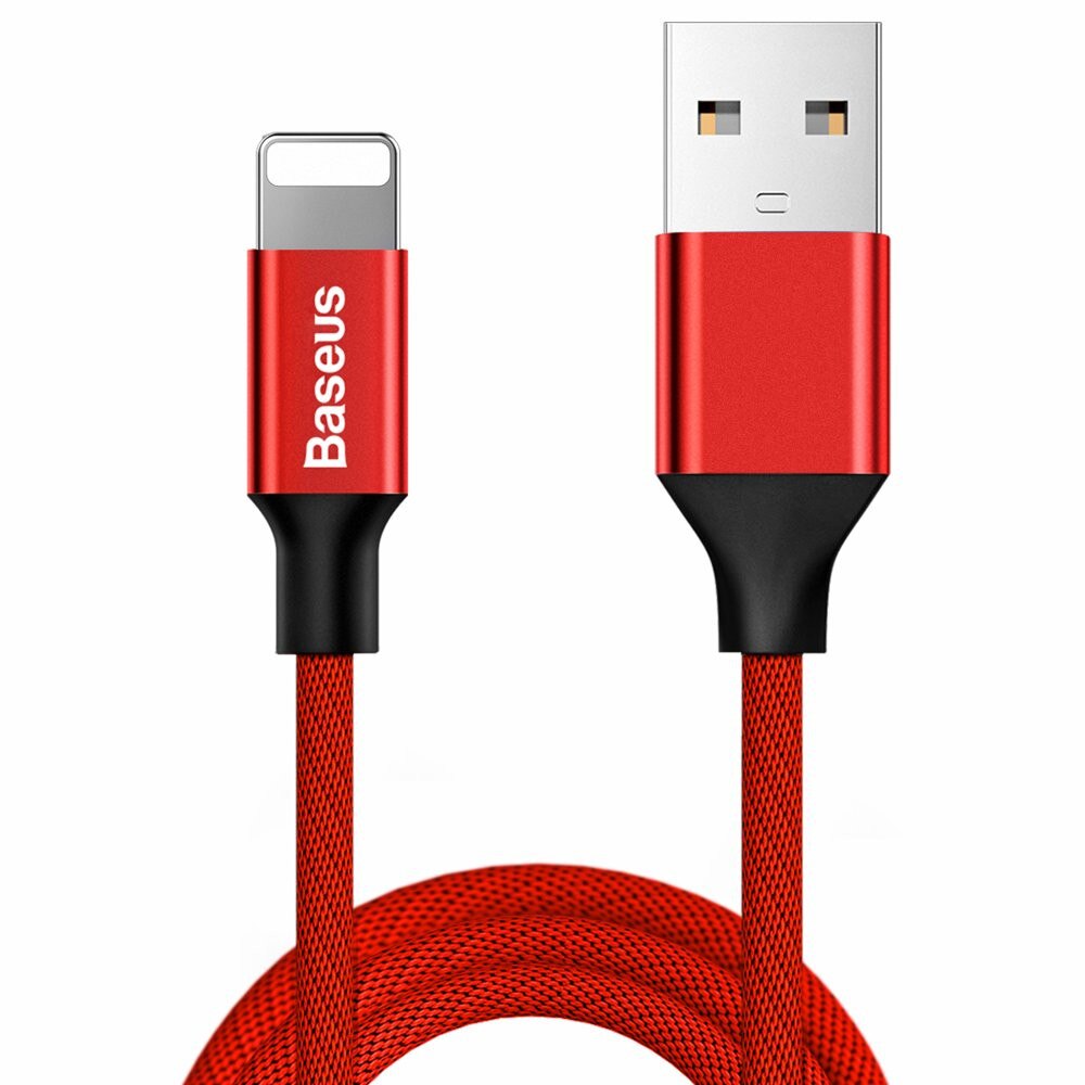 Cablu pentru incarcare Lightning, Baseus Yiven, USB-Lightning, 1,8M, rosu