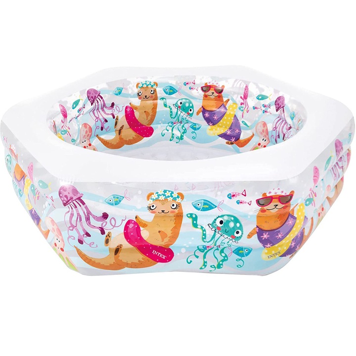 Piscina gonflabila Intex - Swim Center™, Vidre, 191 x 178 x 61 cm