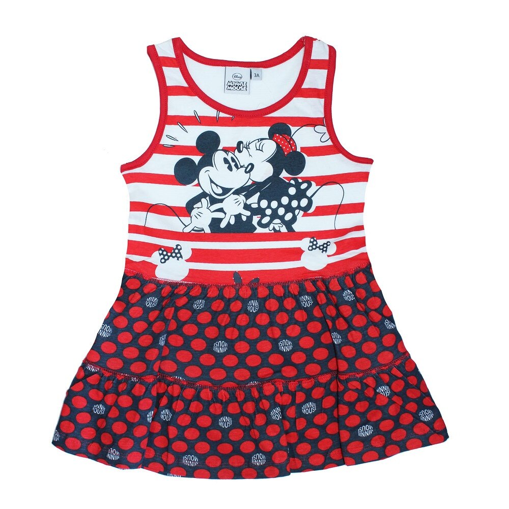 Rochie, rosie cu dungi, Minnie si