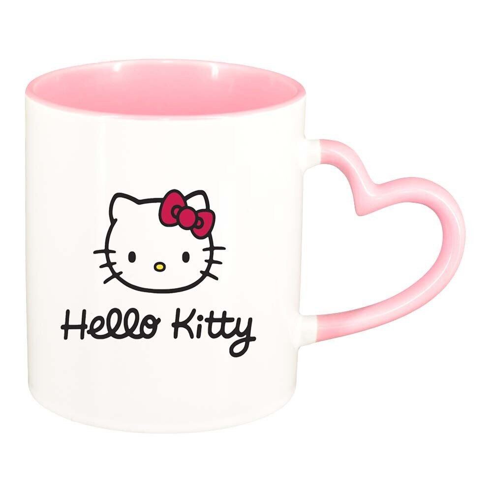 Gloomy Recycle Glorious Cana "Hello Kitty", interior roz, maner inima, 330ml, D839 - eMAG.ro