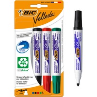 Set 4 Markere de tabla Bic, ECO Velleda 1701 BIC, culori asortate