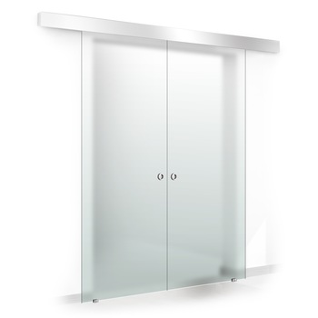 Usa culisanta Boss Duo, sticla mata securizata, glisanta in ambele directii, 60 + 60 x 215 cm, Usa culisanta Boss Duo, sticla mata securizata, glisanta in ambele directii, 60 + 60 x 215 cm,