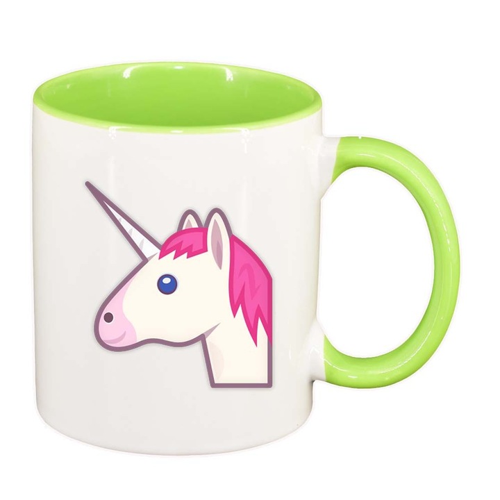 Чаша "Еднорог", светлозелен интериор, 330мл, D845