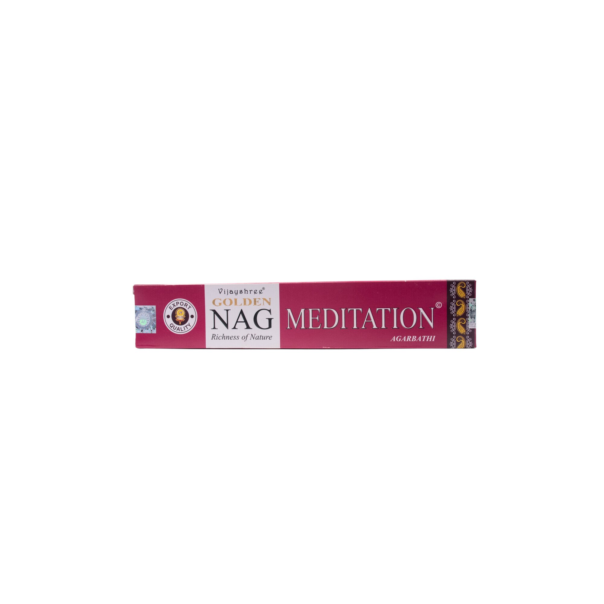 Betisoare Naturale Parfumate Nag Meditation, Vijayshree 15g(12-15buc)