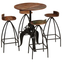 set mobilier de bar 5 piese stil industrial vidaxl lemn masiv reciclat maro 75 x 76-110 cm imagen 18_0_
0