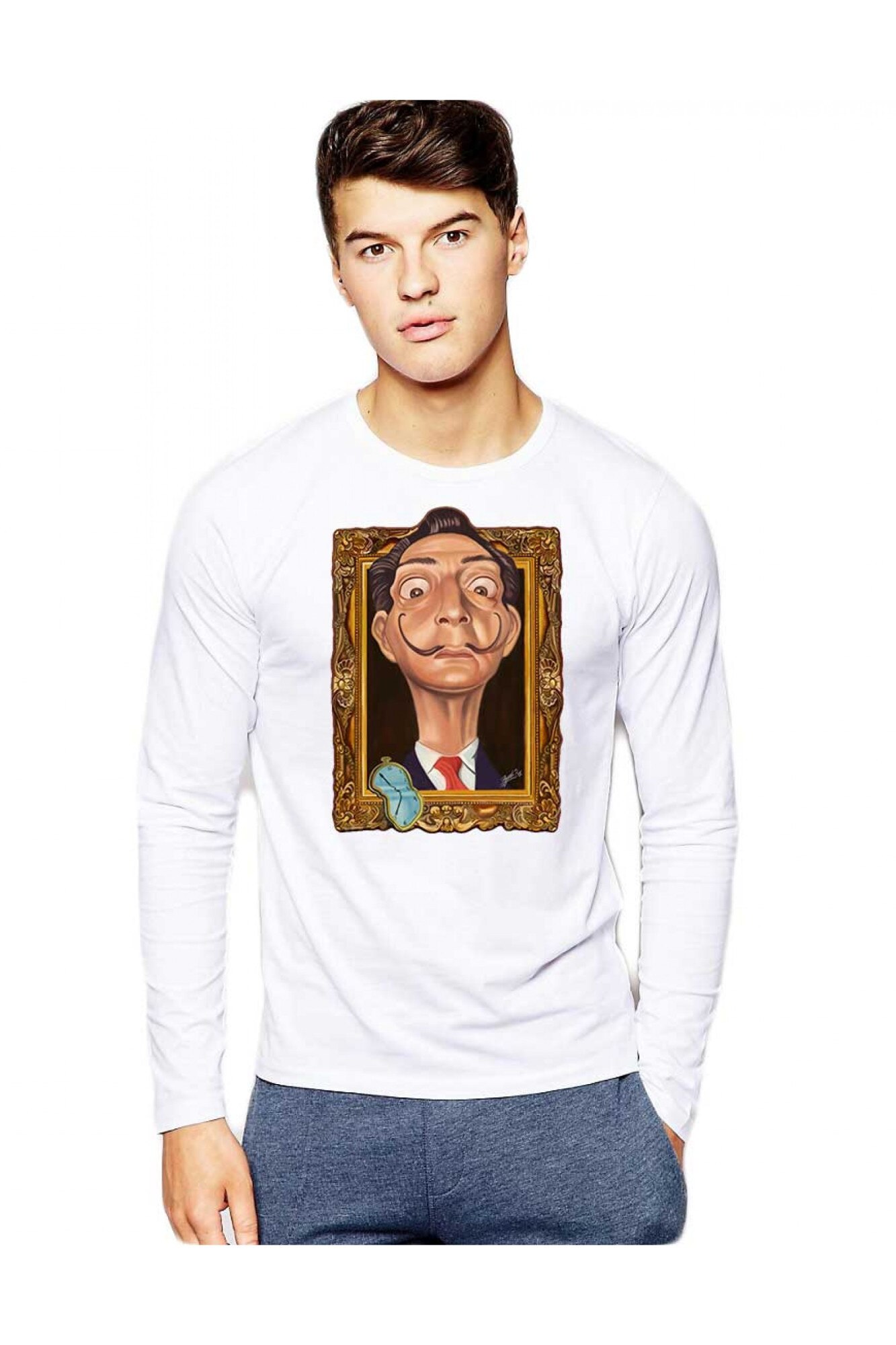 Bluza barbati alba - Dali - Frame