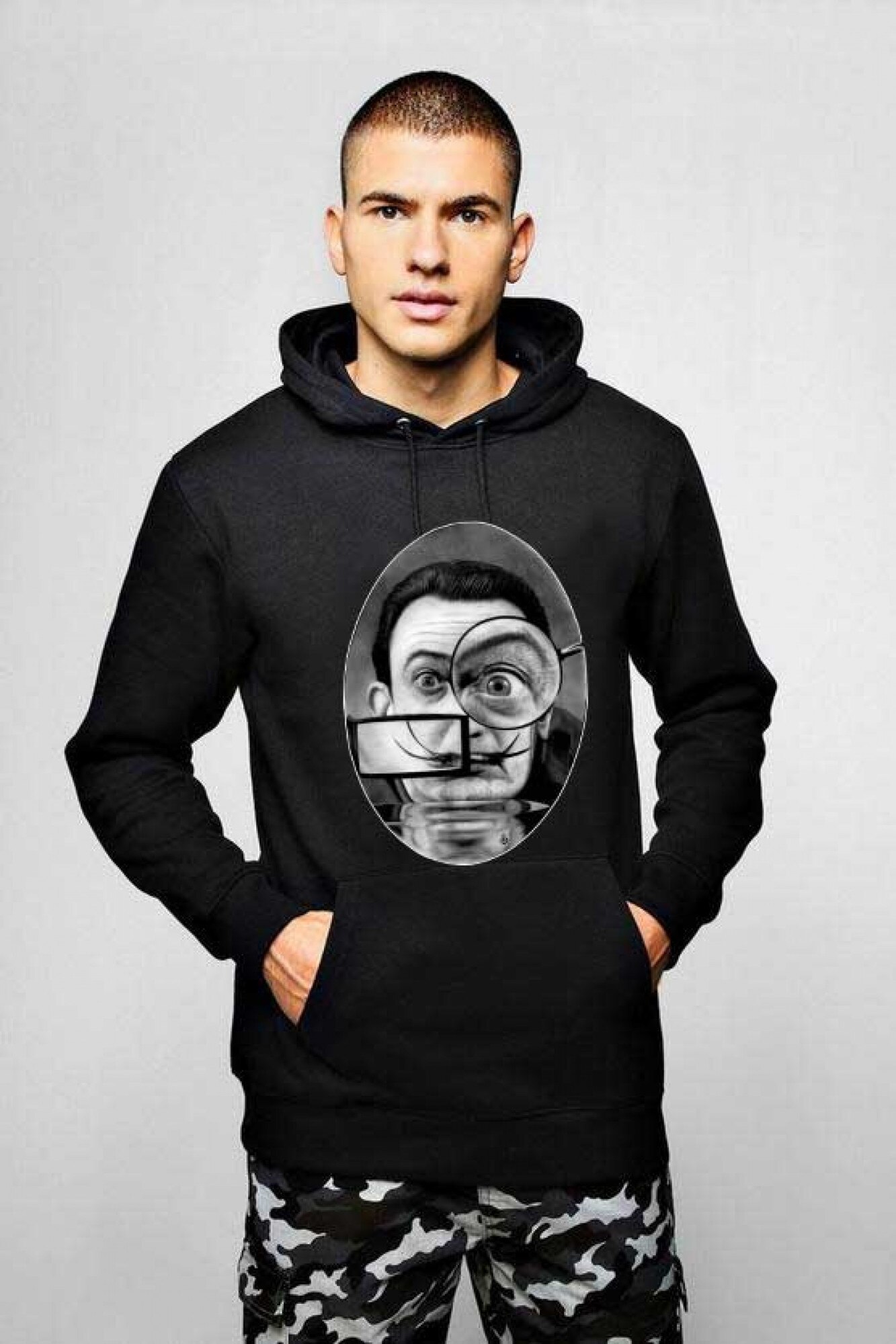 Hanorac Barbati Negru - Dali - The Watcher