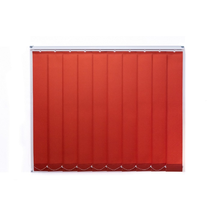 Jaluzele verticale 127 mm, Carol 5104, coral red, L 190 cm x H 220 cm, Bendaluci