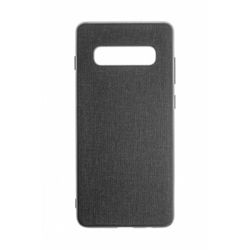 Husa Samsung S10+ Plus, Fabric, culoare negru, textila Husa Samsung S10+ Plus, Fabric, culoare negru, textila