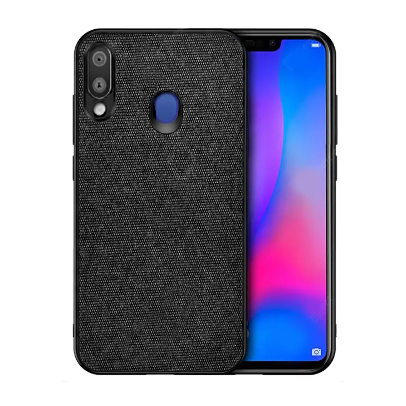 Husa Samsung M20, Fabric, culoare negru, textil