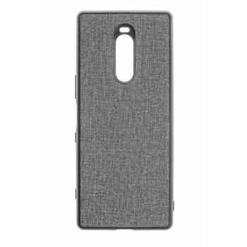 Husa Sony XZ4 / Xperia 1, Fabric, culoare gri Husa Sony XZ4 / Xperia 1, Fabric, culoare gri