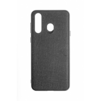 Husa Samsung A8S, Fabric, culoare negru Husa Samsung A8S, Fabric, culoare negru
