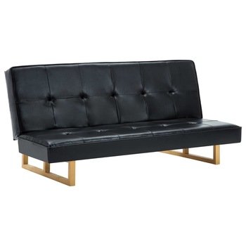 Canapea extensibila, 3 locuri, vidaXL, Piele artificiala, Alb, 157 x 81 x 74.5 cm Canapea extensibila, 3 locuri, vidaXL, Piele artificiala, Alb, 157 x 81 x 74.5 cm