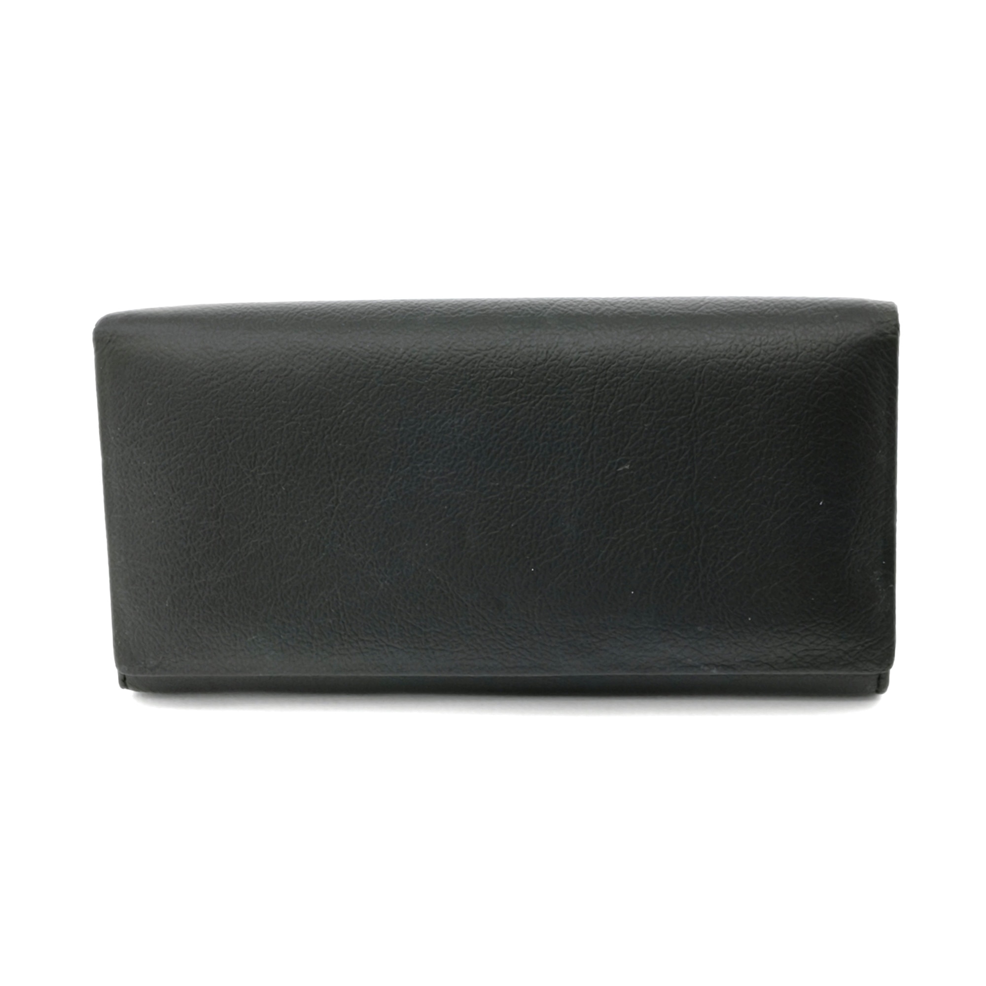 Portofel de dama, din piele naturala, negru, Hassion A-01 Black