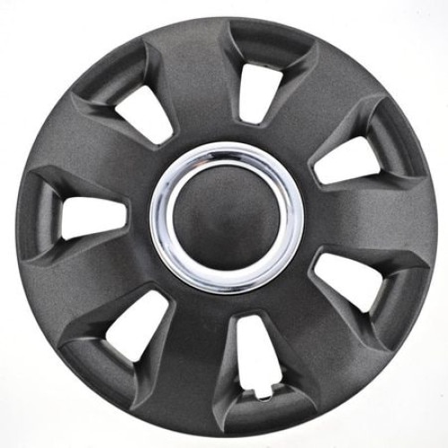 Set 4 capace ART 16 inch, Grafit Ares cu inel cromat din material ABS durabil cu standarde de calitate