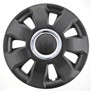 Set 4 capace ART 16 inch, Grafit Ares cu inel cromat din material ABS durabil cu standarde de calitate Set 4 capace ART 16 inch, Grafit Ares cu inel cromat din material ABS durabil cu standarde de calitate