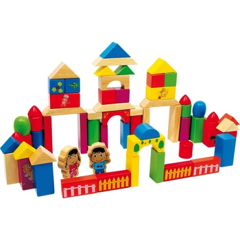 Blocuri de construit Nico, Small Foot, Lemn, 1 an+ Blocuri de construit Nico, Small Foot, Lemn, 1 an+