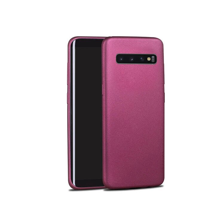 Husa protectie din silicon, Samsung Galaxy S10 Plus, Rosu/Visiniu