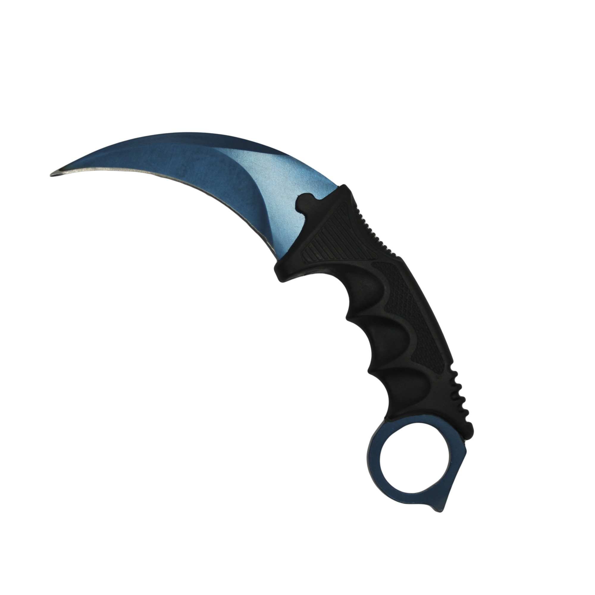 Cutit Briceag Karambit CS:GO, Blue Steel, plus teaca si snur - eMAG.ro