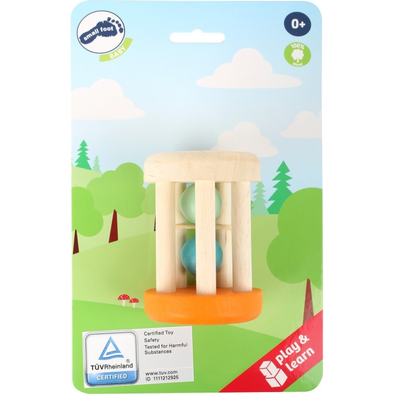 Jucarie zornaitoare din lemn- vulpe, Small Foot, Lemn, 0 luni+