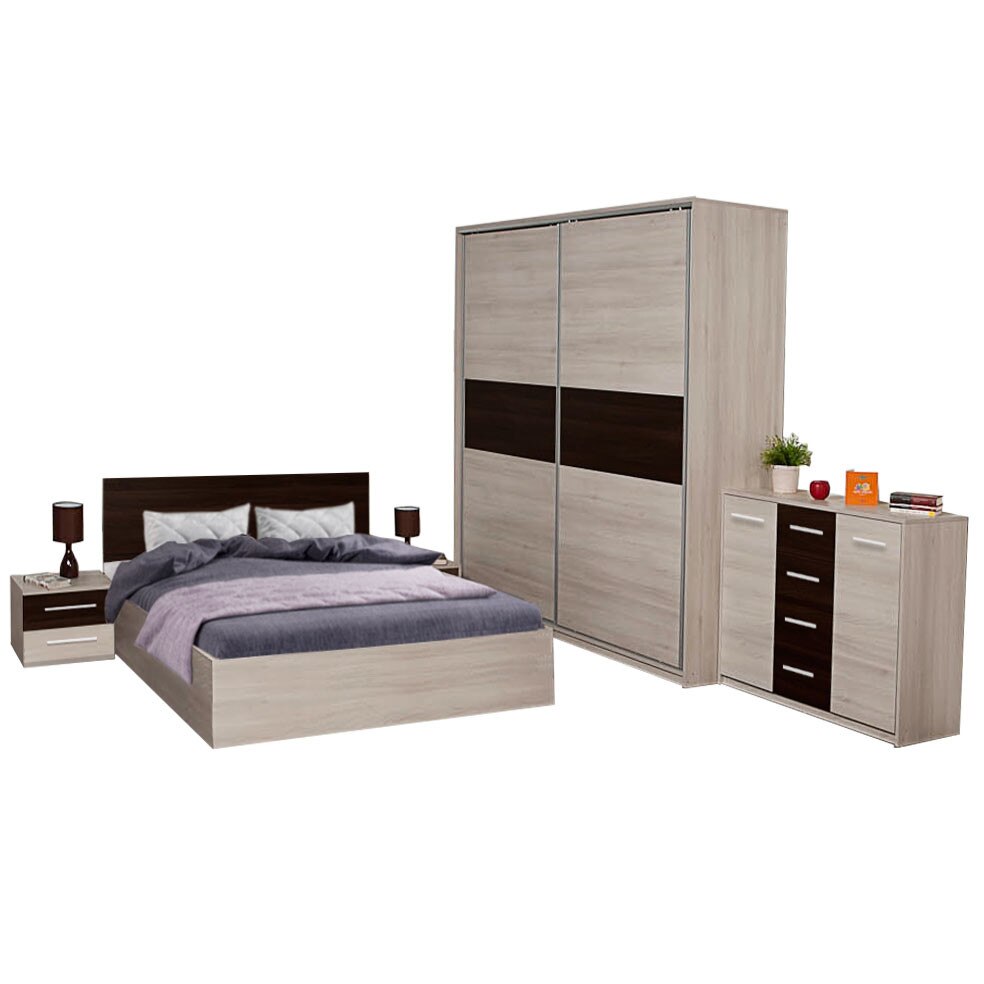 Dormitor Scarlet L240 x h 220cm, Ferrara/Wenge