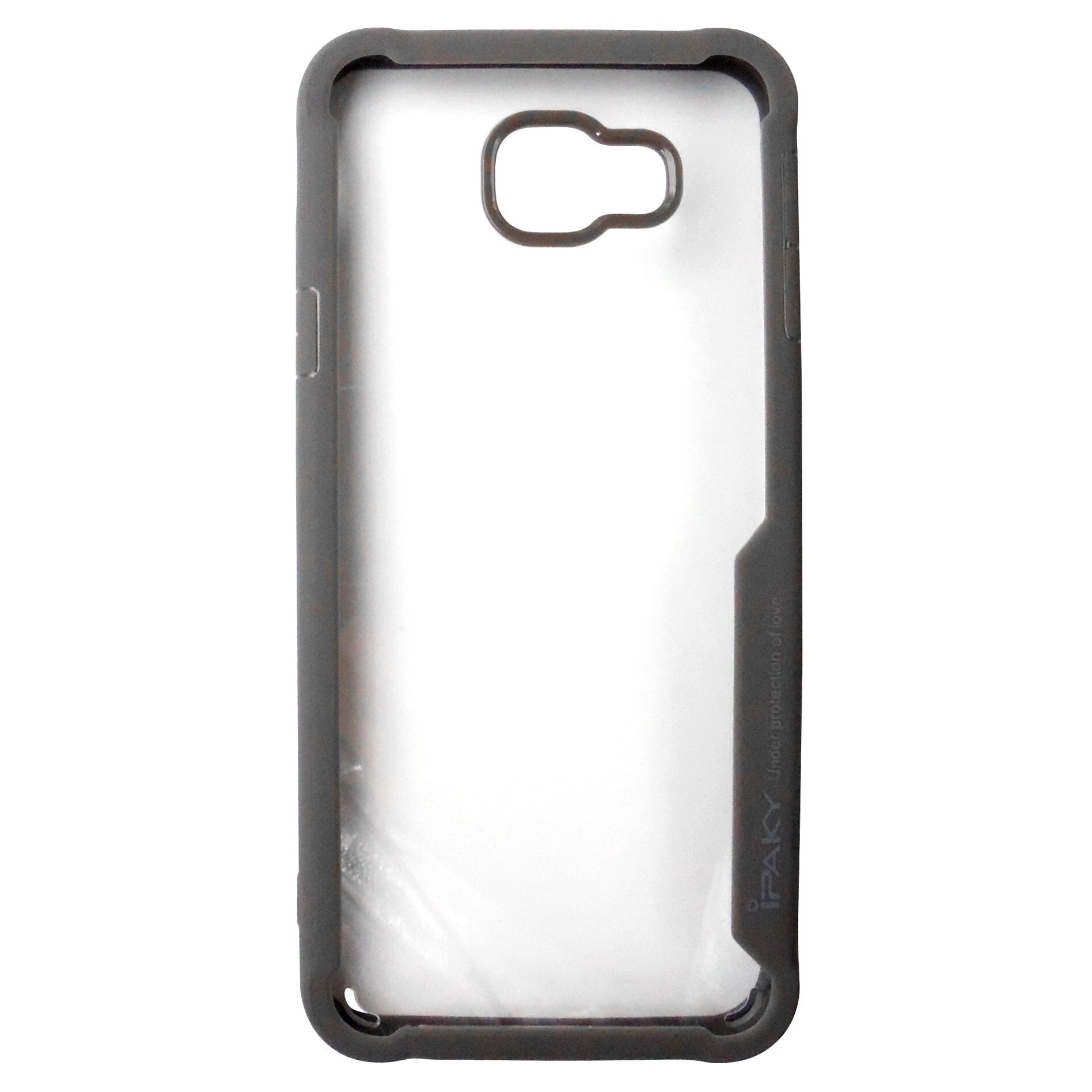 Husa tip capac spate iPaky Survival plastic + silicon transparenta (margini gri) pentru Samsung Galaxy J4 Plus 2018 (SM-J415F)