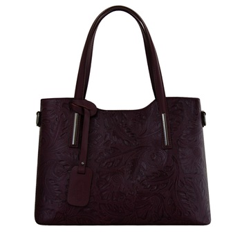 Geanta de dama din piele naturala Eva Bags, Pepa 1 bordo Geanta de dama din piele naturala Eva Bags, Pepa 1 bordo