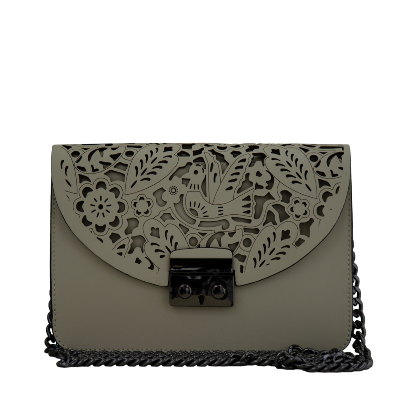 Geanta crossbody din piele naturala Eva Bags, Jennifer bej