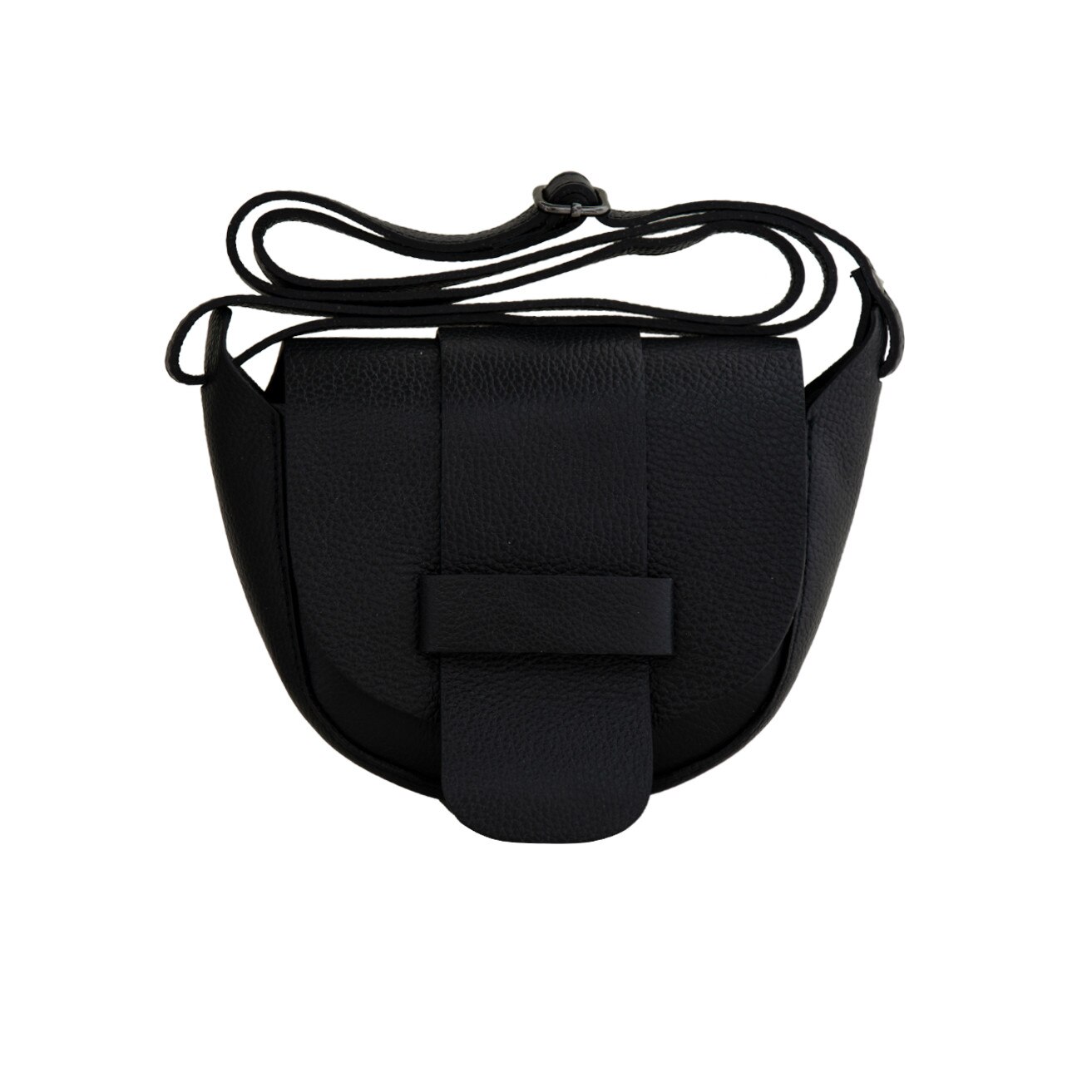 Geanta crossbody din piele naturala Eva Bags, Sasha negru