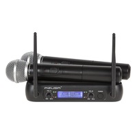 set 2 microfoane profesionale wireless azusa aik0112 cu receiver vhf 50 m imagen 2_0_
0