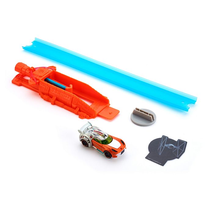 Jucarie Pista Hot Wheels Lightsaber cu masina SW Luke Skywalker CMM33 Mattel