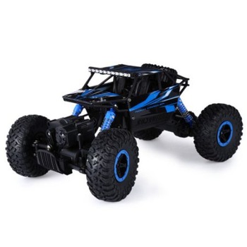 Masina cu telecomanda Rock Crawler Monster Truck, 2 acumulatori, suspensii 4x4, Off Road, Scara 1:18, 2.4GHz, Albastru Masina cu telecomanda Rock Crawler Monster Truck, 2 acumulatori, suspensii 4x4, Off Road, Scara 1:18, 2.4GHz, Albastru