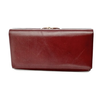 Portofel de dama, din piele naturala, visiniu, Hassion A-03 purpleish red Portofel de dama, din piele naturala, visiniu, Hassion A-03 purpleish red