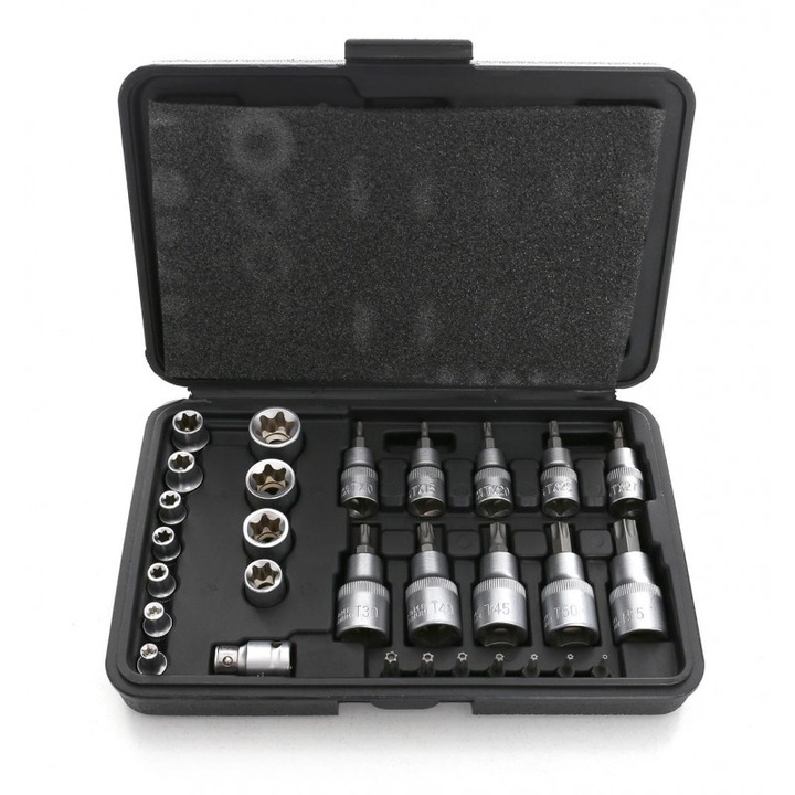 Set de biti torx si chei stelate 30 elemente KraftDele KD10242 TBC