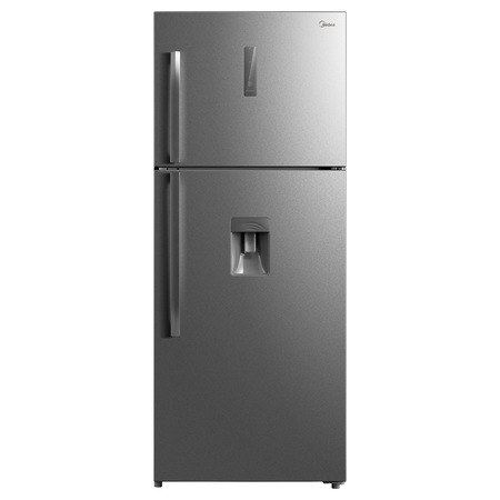 Frigider cu doua usi MIDEA HD-554FWEN, 410l, Total No Frost, Dozator Apa, Clasa A+, H 173 cm, Inox