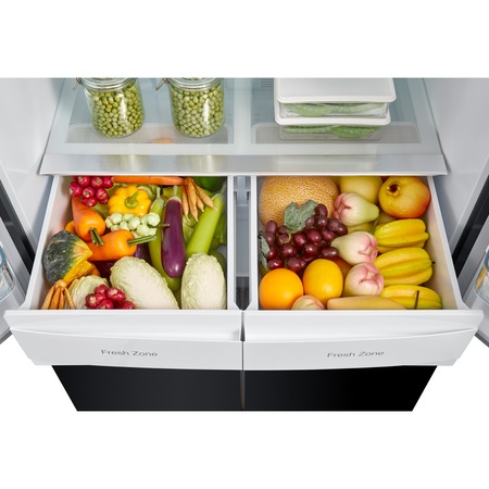 Side by Side Midea MDRF648FGF22, 492l, Clasa F, Total No frost, H 177.5cm, Sticla Neagra