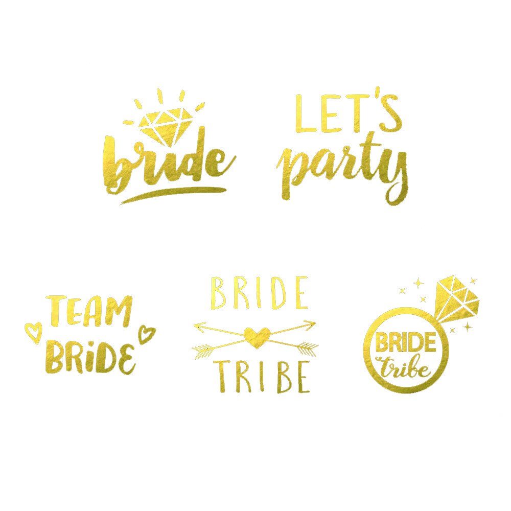 Set 5 tatuaje temporare team bride #2 pentru nunta sau petrecerea burlacitelor - Tattoo Temporary Phuture®