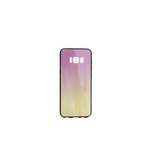 Husa Samsung Galaxy S8+ Plus G955 - Iberry Glass Roz/Galben