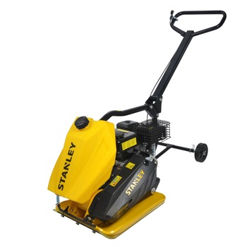 Placa vibrocompactoare Stanley 13000N-T cu rezervor de apa, pe benzina, putere 6.5 cp 196cc, 5500 rot/min dimensiune placa 540x420mm Placa vibrocompactoare Stanley 13000N-T cu rezervor de apa, pe benzina, putere 6.5 cp 196cc, 5500 rot/min dimensiune placa 540x420mm