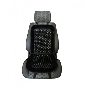 Husa scaun auto cu micro bile din lemn cu dimensiunile 50 x 43 cm Husa scaun auto cu micro bile din lemn cu dimensiunile 50 x 43 cm